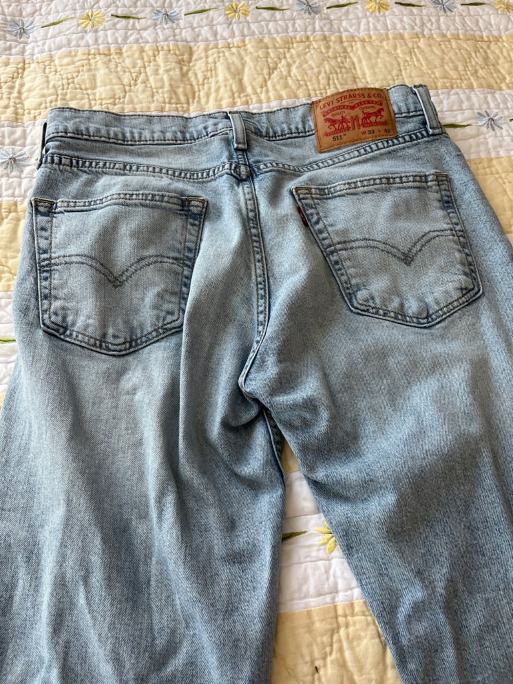 Levi's Light Blue 511 Slim Straight Jeans